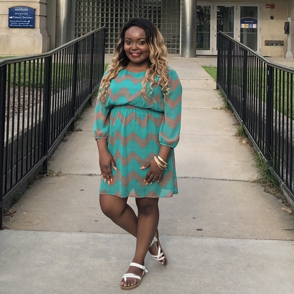 Zig zag pattern dress - Picture 1 of 2